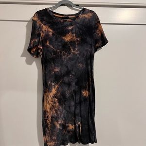 Tie dye mini dress